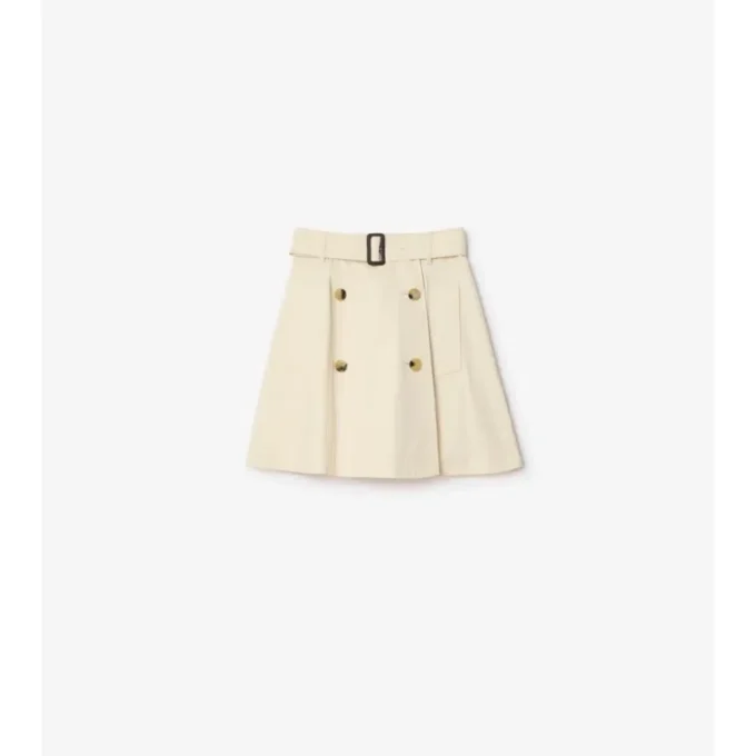 Gabardine trenčkotová minisukně Gabardine trenčkotová minisukně