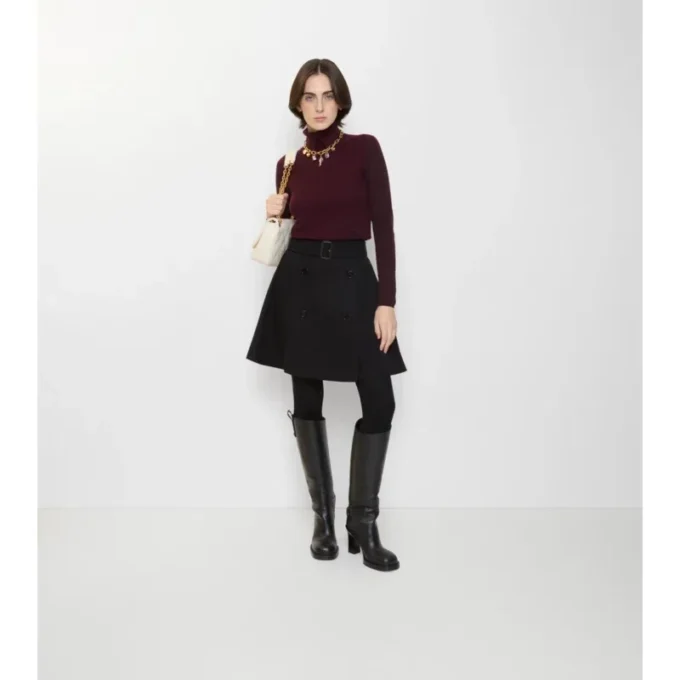 Gabardine trenčkotová minisukně Gabardine trenčkotová minisukně
