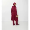 Hedvábný Trench Coat s kostkovaným vzorem Hedvábný Trench Coat s kostkovaným vzorem