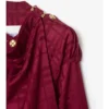 Hedvábný Trench Coat s kostkovaným vzorem Hedvábný Trench Coat s kostkovaným vzorem