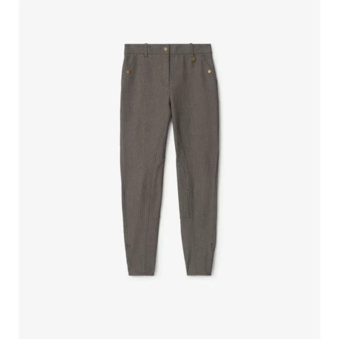 Jodhpurs z elastické bavlny s rybí kostkou
