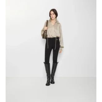 Jodhpurs z elastické bavlny s rybí kostkou