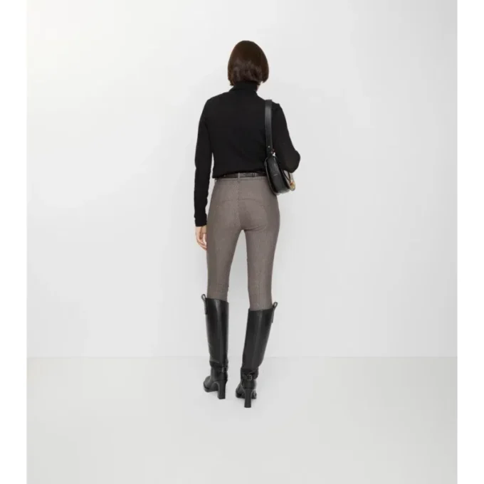 Jodhpurs z elastické bavlny s rybí kostkou