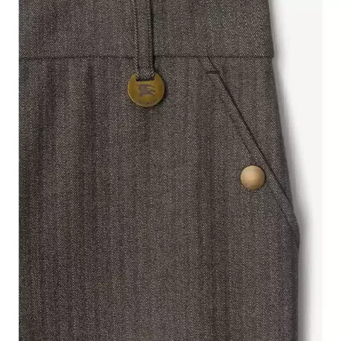 Jodhpurs z elastické bavlny s rybí kostkou