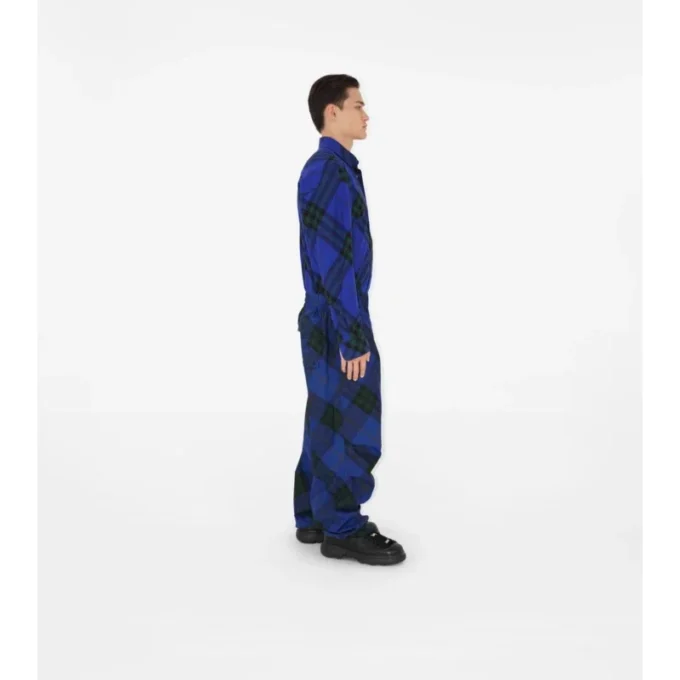 Kalhoty s kostkovaným vzorem