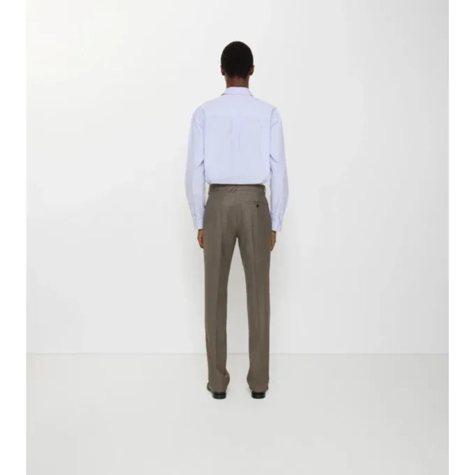 Kalhoty z vlny typu „sharkskin“ Kalhoty z vlny typu „sharkskin“