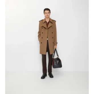 Kašmírový Trench Coat střední délky