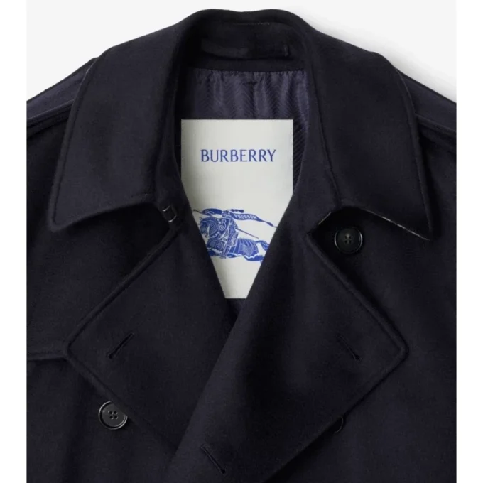 Kašmírový Trench Coat střední délky Kašmírový Trench Coat střední délky