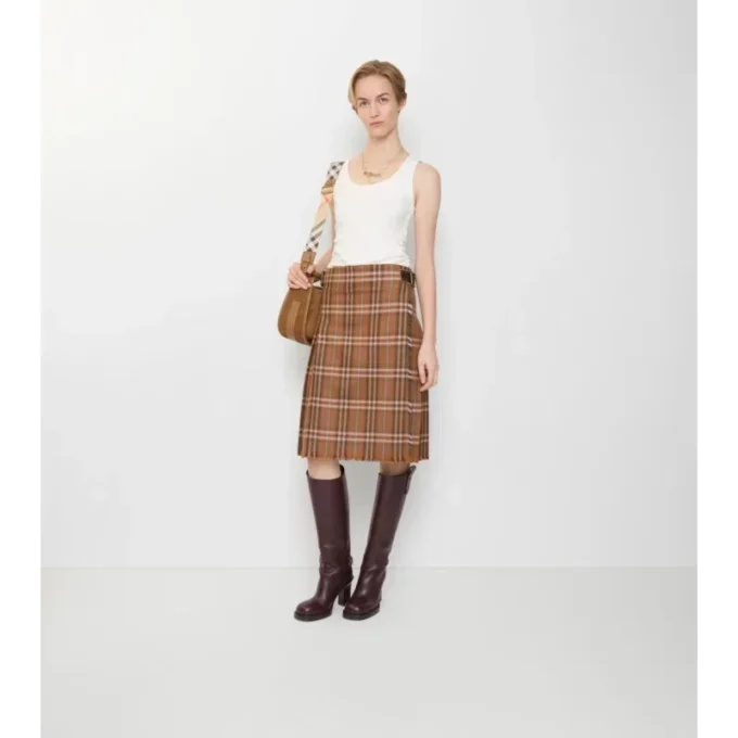 Kilt z vlny s kostkovaným vzorem Kilt z vlny s kostkovaným vzorem