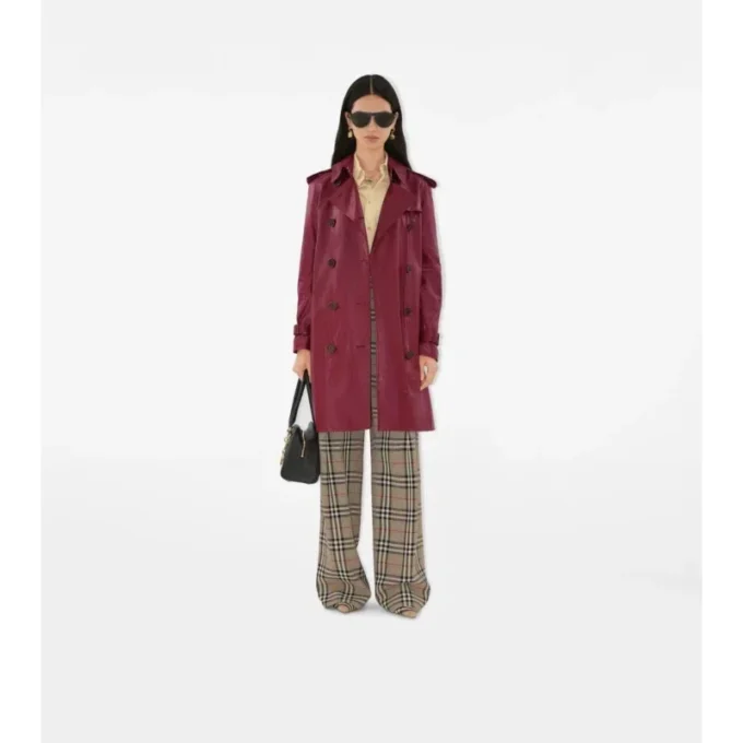 Kožený Trench Coat Kensington střední délky Kožený Trench Coat Kensington střední délky