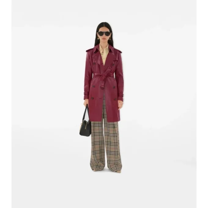 Kožený Trench Coat Kensington střední délky Kožený Trench Coat Kensington střední délky