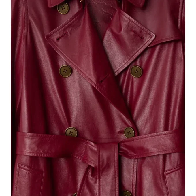 Kožený Trench Coat Kensington střední délky Kožený Trench Coat Kensington střední délky