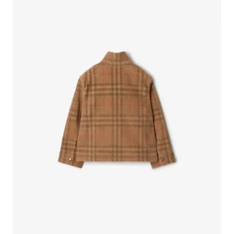 Kostkovaná manšestrová bunda Harrington