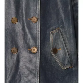 Krátký Denim Trench Coat