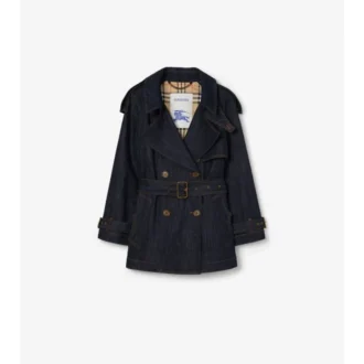 Krátký Denim Trench Coat Fitzrovia
