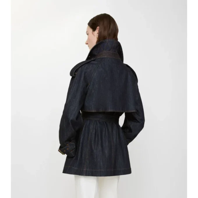 Krátký Denim Trench Coat Fitzrovia Krátký Denim Trench Coat Fitzrovia