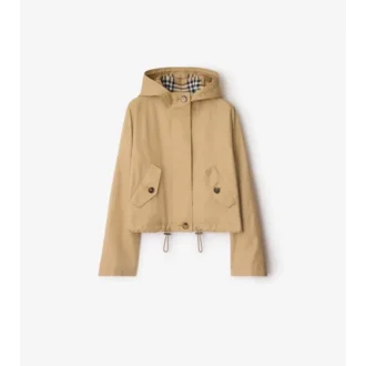 Krátká gabardénová parka