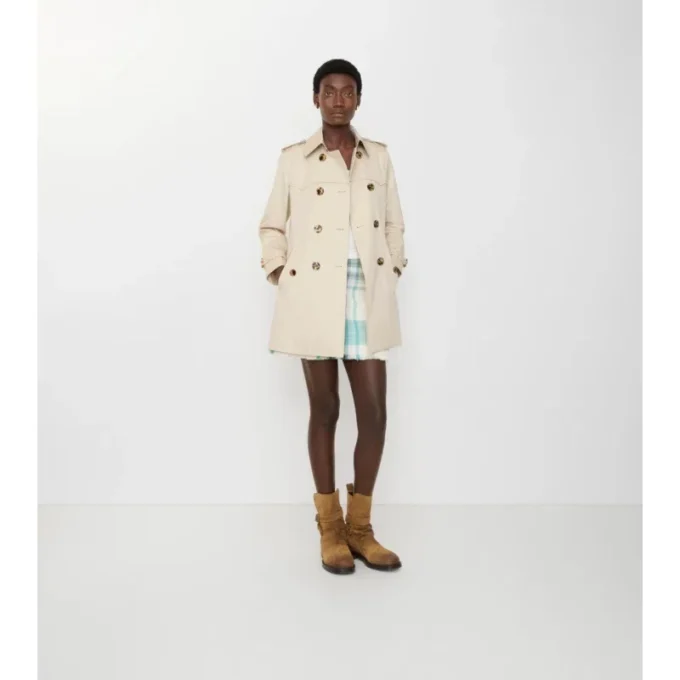 Krátký gabardénový Trenč Coat Summerside Krátký gabardénový Trenč Coat Summerside