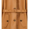 Krátký kožený Car Coat s třásněmi Krátký kožený Car Coat s třásněmi