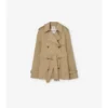 Krátký lehký bavlněný Belgravia Trench Coat Krátký lehký bavlněný Belgravia Trench Coat