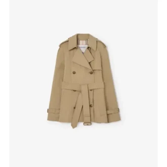 Krátký lehký bavlněný Belgravia Trench Coat Krátký lehký bavlněný Belgravia Trench Coat