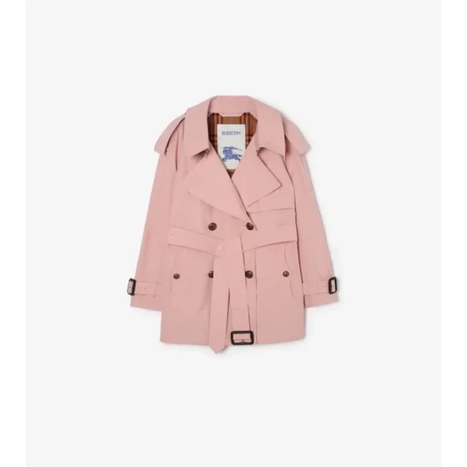 Krátký lehký bavlněný Fitzrovia Trench Coat Krátký lehký bavlněný Fitzrovia Trench Coat