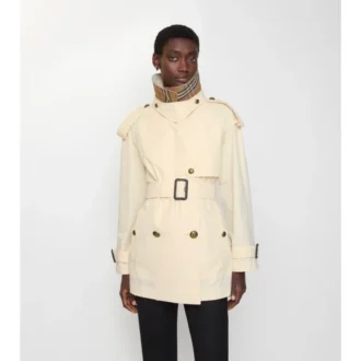 Krátký lehký bavlněný Fitzrovia Trench Coat Krátký lehký bavlněný Fitzrovia Trench Coat