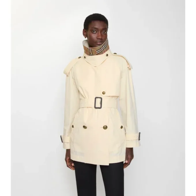 Krátký lehký bavlněný Fitzrovia Trench Coat Krátký lehký bavlněný Fitzrovia Trench Coat