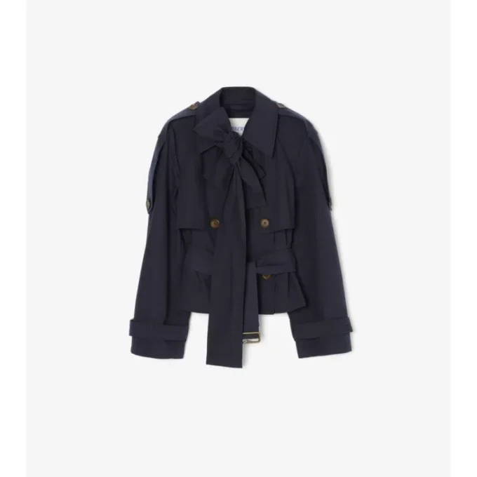 Krátký plátěný Trench Coat Trerose