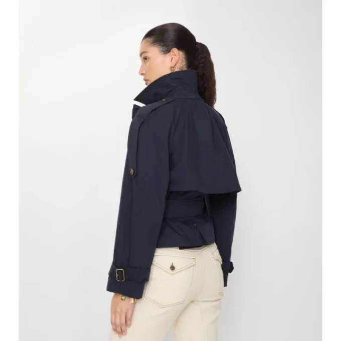 Krátký plátěný Trench Coat Trerose
