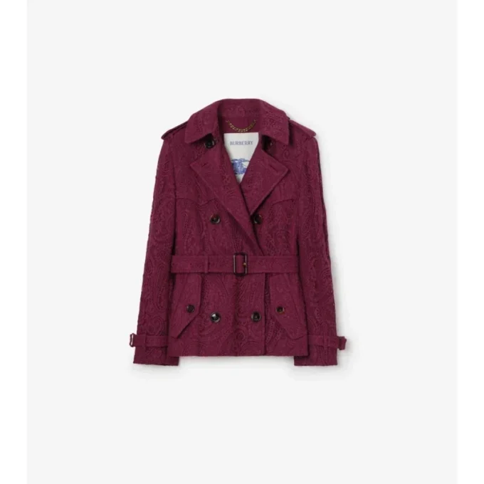 Krátký Trench Coat Foxfield s paisley vzorem Krátký Trench Coat Foxfield s paisley vzorem