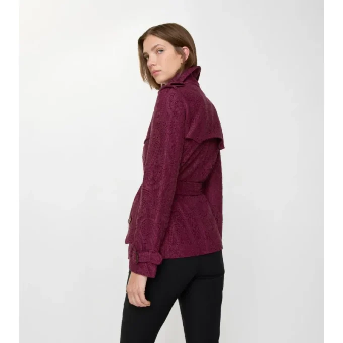 Krátký Trench Coat Foxfield s paisley vzorem Krátký Trench Coat Foxfield s paisley vzorem