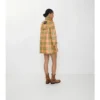 Krátký Trench Coat Summerside s kostkovaným potiskem a efektem rafie Krátký Trench Coat Summerside s kostkovaným potiskem a efektem rafie