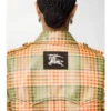 Krátký Trench Coat Summerside s kostkovaným potiskem a efektem rafie Krátký Trench Coat Summerside s kostkovaným potiskem a efektem rafie