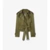 Krátký Trench Coat z nylonové směsi