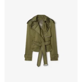 Krátký Trench Coat z nylonové směsi