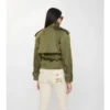 Krátký Trench Coat z nylonové směsi