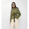Krátký Trench Coat z nylonové směsi