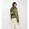 Krátký Trench Coat z nylonové směsi