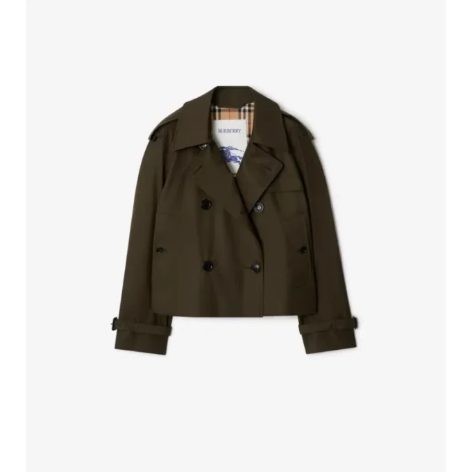 Krátká trenčkotová bunda Mayfair z Tropical Gabardine Krátká trenčkotová bunda Mayfair z Tropical Gabardine