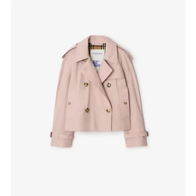 Krátká trenčkotová bunda Mayfair z Tropical Gabardine Krátká trenčkotová bunda Mayfair z Tropical Gabardine