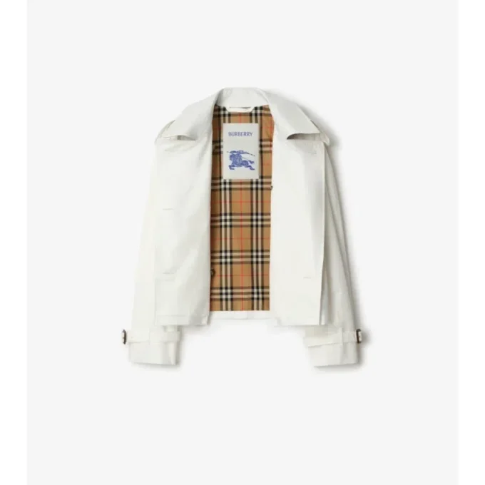 Krátká trenčkotová bunda Mayfair z Tropical Gabardine Krátká trenčkotová bunda Mayfair z Tropical Gabardine