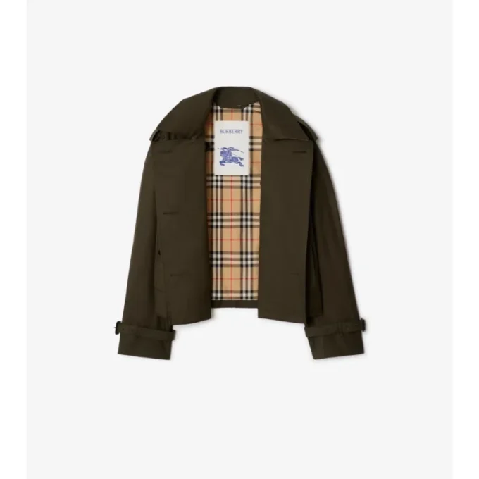 Krátká trenčkotová bunda Mayfair z Tropical Gabardine Krátká trenčkotová bunda Mayfair z Tropical Gabardine