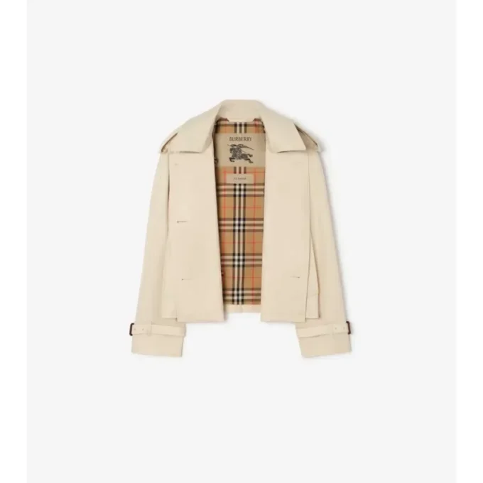 Krátká trenčkotová bunda Mayfair z Tropical Gabardine Krátká trenčkotová bunda Mayfair z Tropical Gabardine