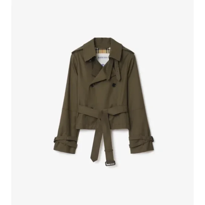 Krátká trenčkotová bunda z Tropical Gabardine Krátká trenčkotová bunda z Tropical Gabardine