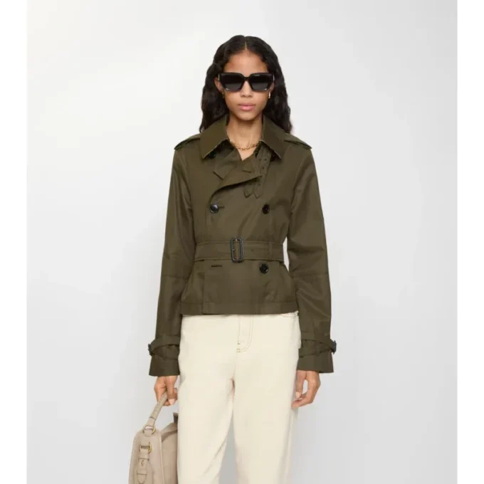 Krátká trenčkotová bunda z Tropical Gabardine Krátká trenčkotová bunda z Tropical Gabardine