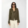 Krátká trenčkotová bunda z Tropical Gabardine Krátká trenčkotová bunda z Tropical Gabardine
