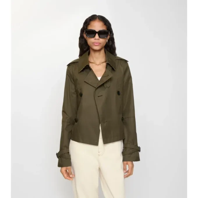 Krátká trenčkotová bunda z Tropical Gabardine Krátká trenčkotová bunda z Tropical Gabardine