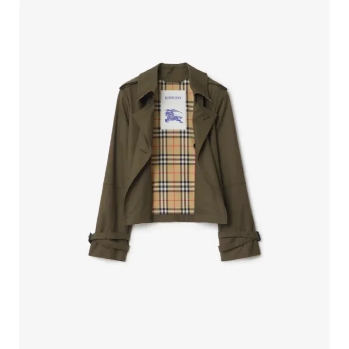 Krátká trenčkotová bunda z Tropical Gabardine Krátká trenčkotová bunda z Tropical Gabardine