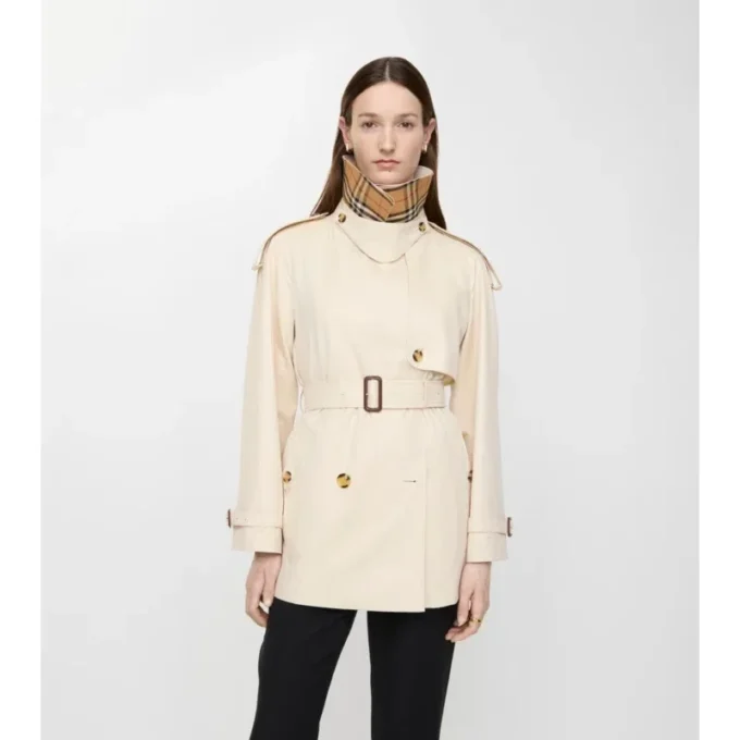 Krátký Tropical Gabardine Trench Coat Fitzrovia Krátký Tropical Gabardine Trench Coat Fitzrovia